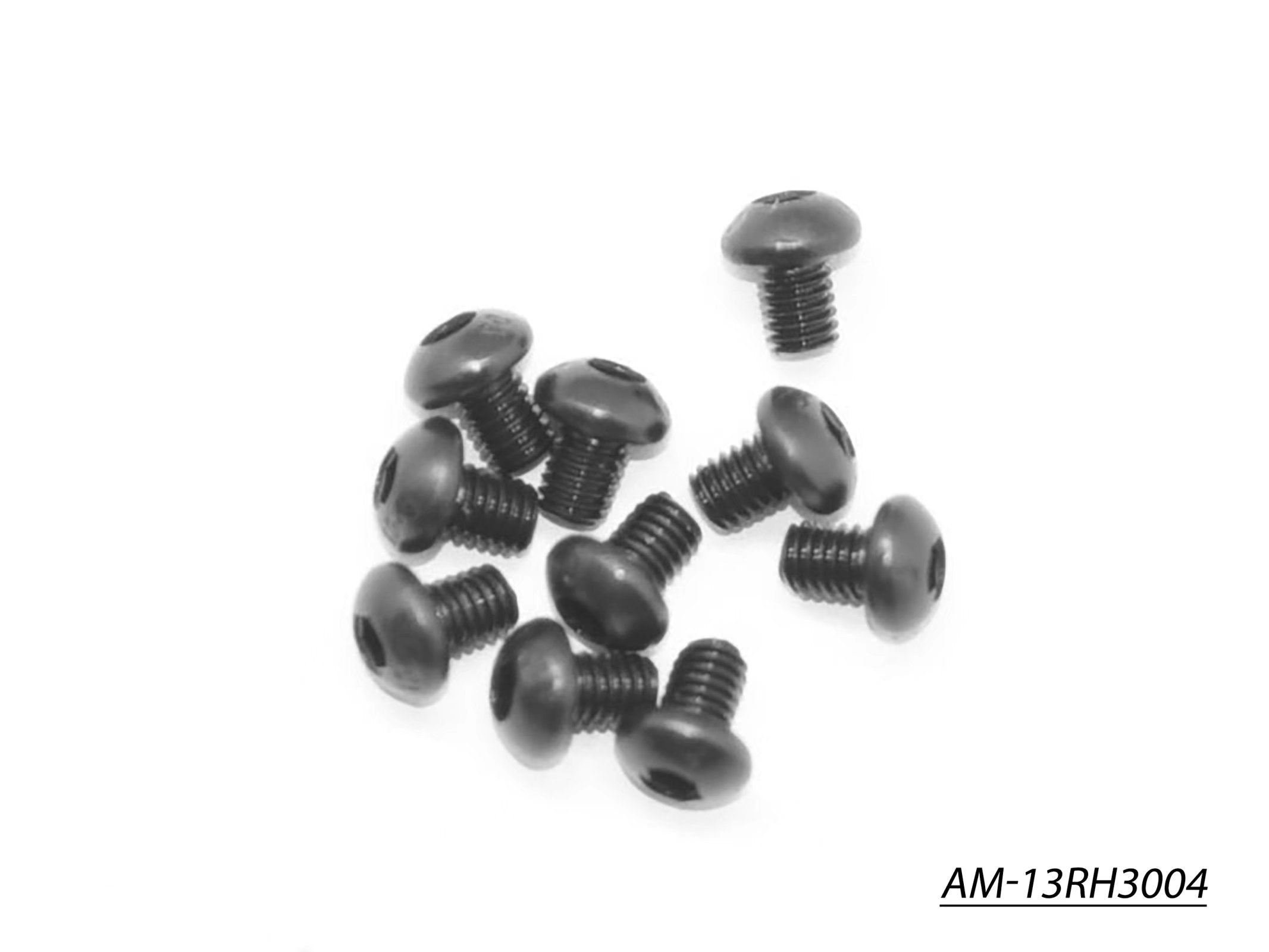 Arrowmax Screws AM-13RH3004 vis tête ronde M3x4 lot 10 acier