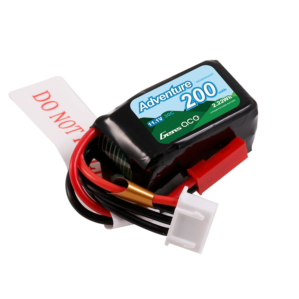Gens Ace Car Classic 200mAh 3S batterie LiPo JST 30C