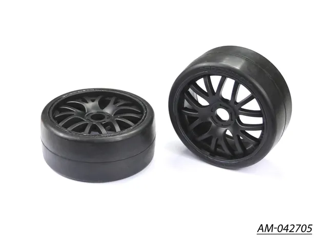 Arrowmax AM-042705 pneu GT 1/8 medium collé noir x2