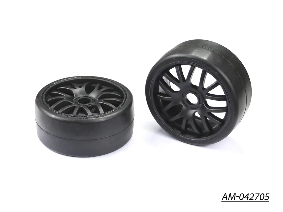 Arrowmax AM-042705 pneu GT 1/8 medium collé noir x2