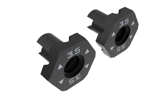 3Racing Cero SAK-Z136A hexagone roue 3,5 mm