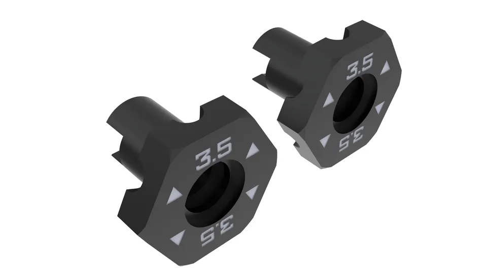 3Racing Cero SAK-Z136A hexagone roue 3,5 mm