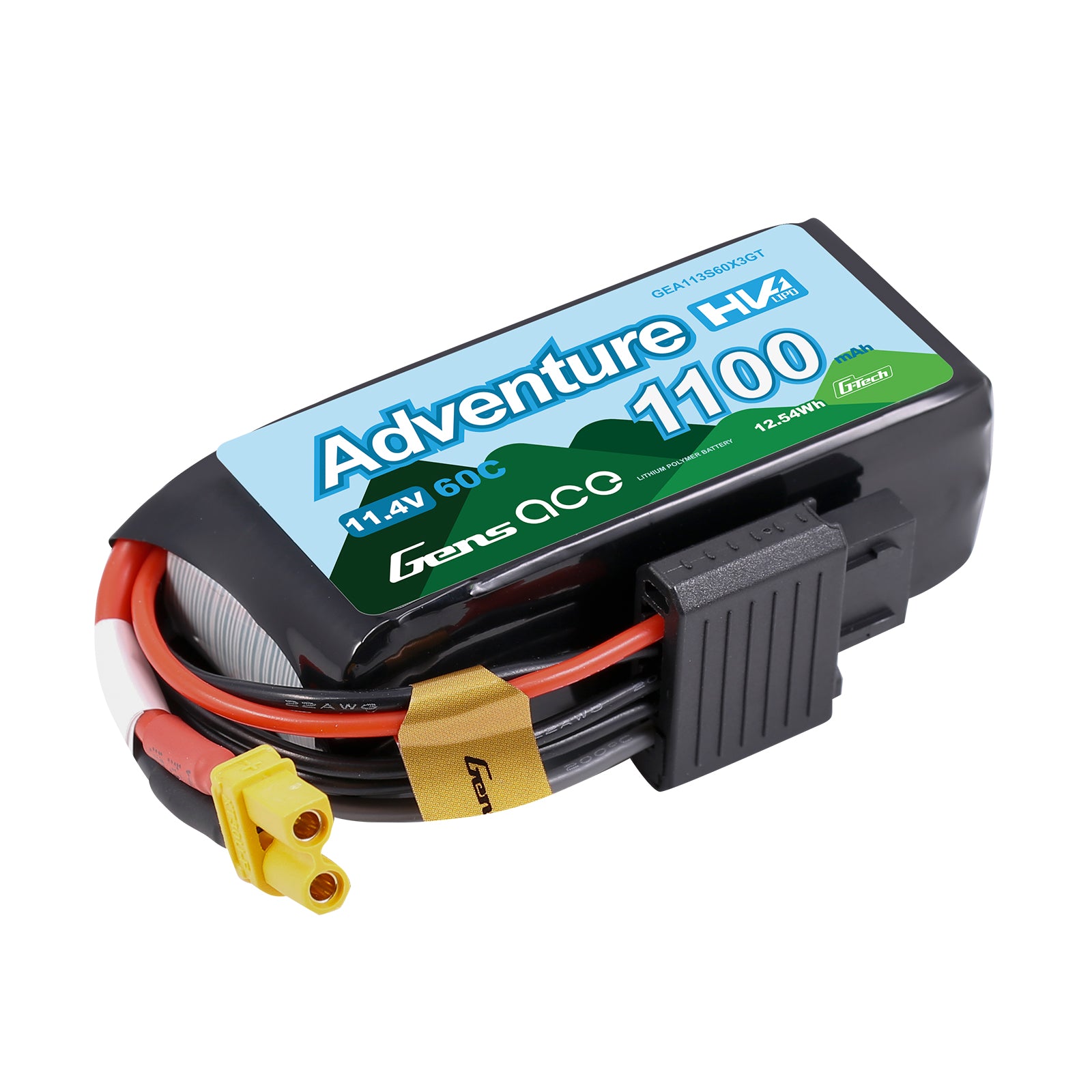 Gens Ace Adventure 1100mAh 3S 11.4V Batterie XT30 60C