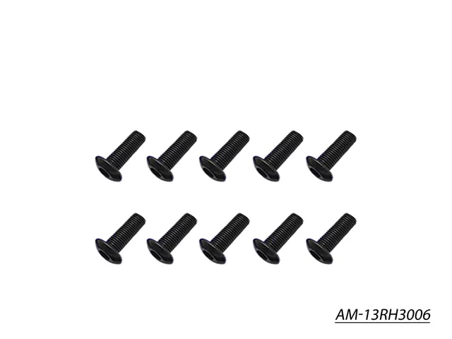 Arrowmax Screws vis allen M3x6 AM-13RH3006 tête ronde x10