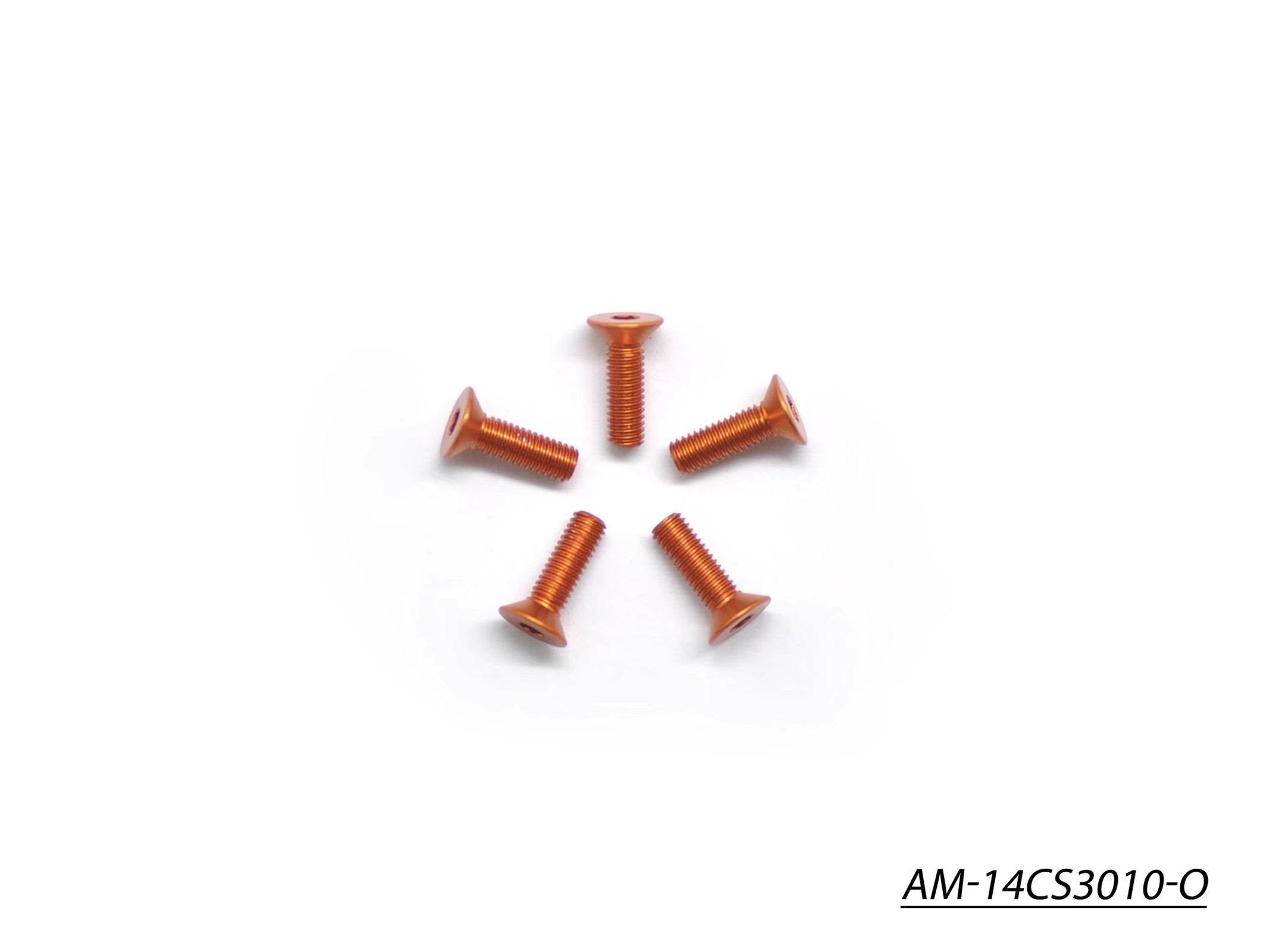 Arrowmax Screws vis alu M3x10 fraisée orange x5