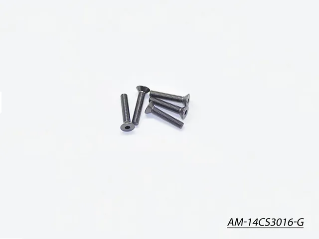 Arrowmax AM-14CS3016-G vis alu fraisée M3x16 grise x5