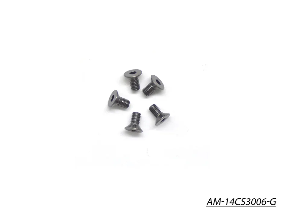 Arrowmax vis alu fraisée M3x6 grise AM-14CS3006-G lot 5