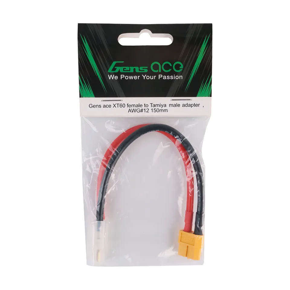 Gens Ace Adaptateur XT60 femelle vers Tamiya mâle RC