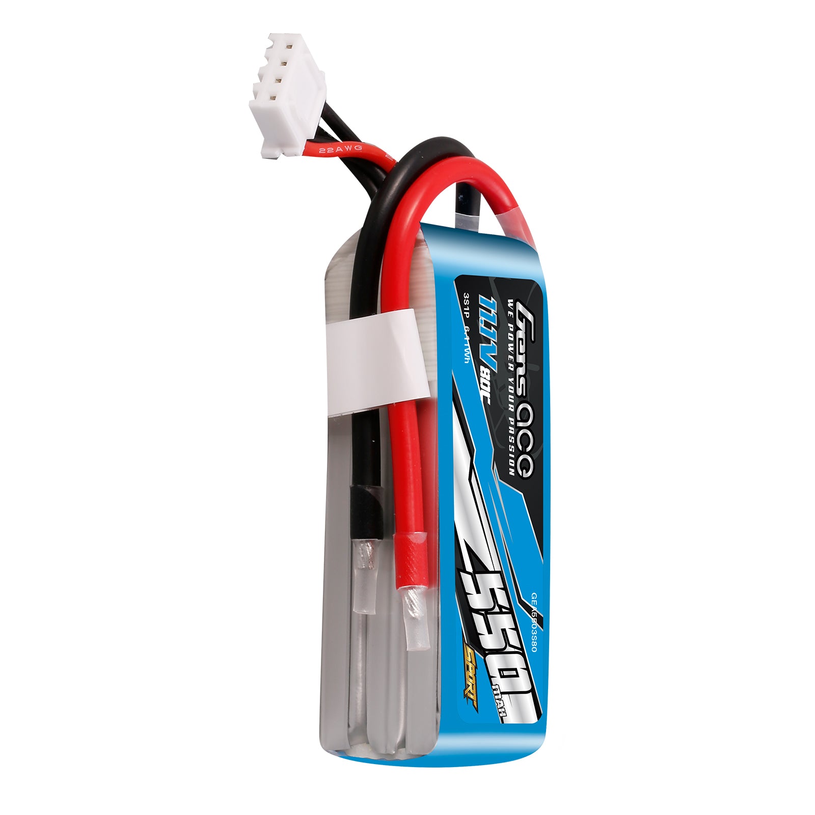 Gens Ace Sport 550mAh 3S 80C batterie LiPo 11.1V F5J