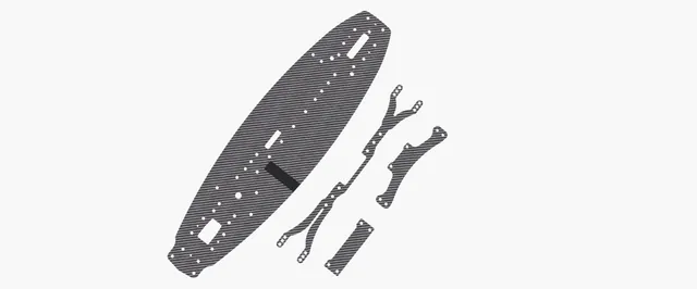 3Racing Cero kit graphite SAK-CM120 FWD Sport Mini