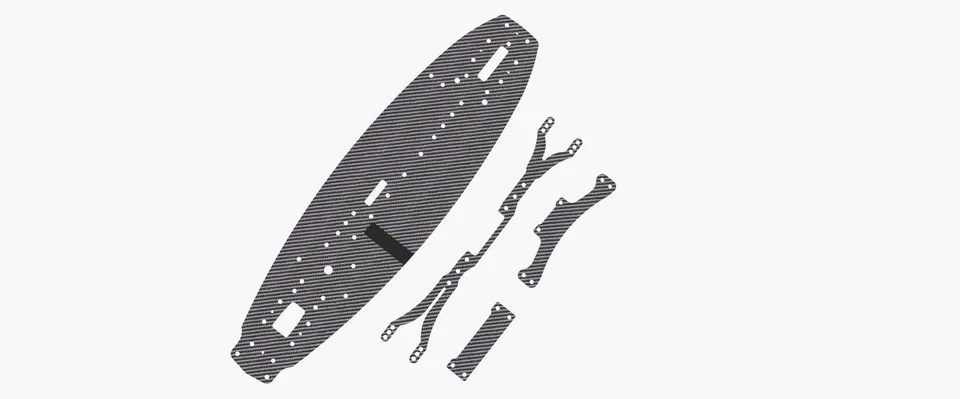 3Racing Cero kit graphite SAK-CM120 FWD Sport Mini