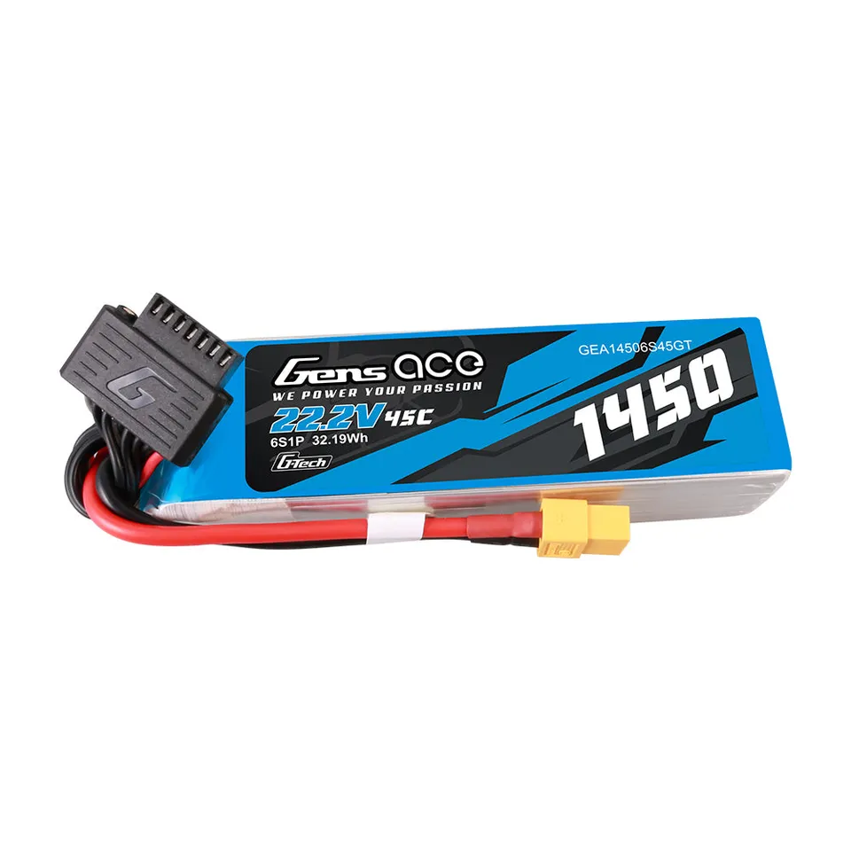 Gens Ace Classic 1450mAh 6S 45C batterie LiPo XT60