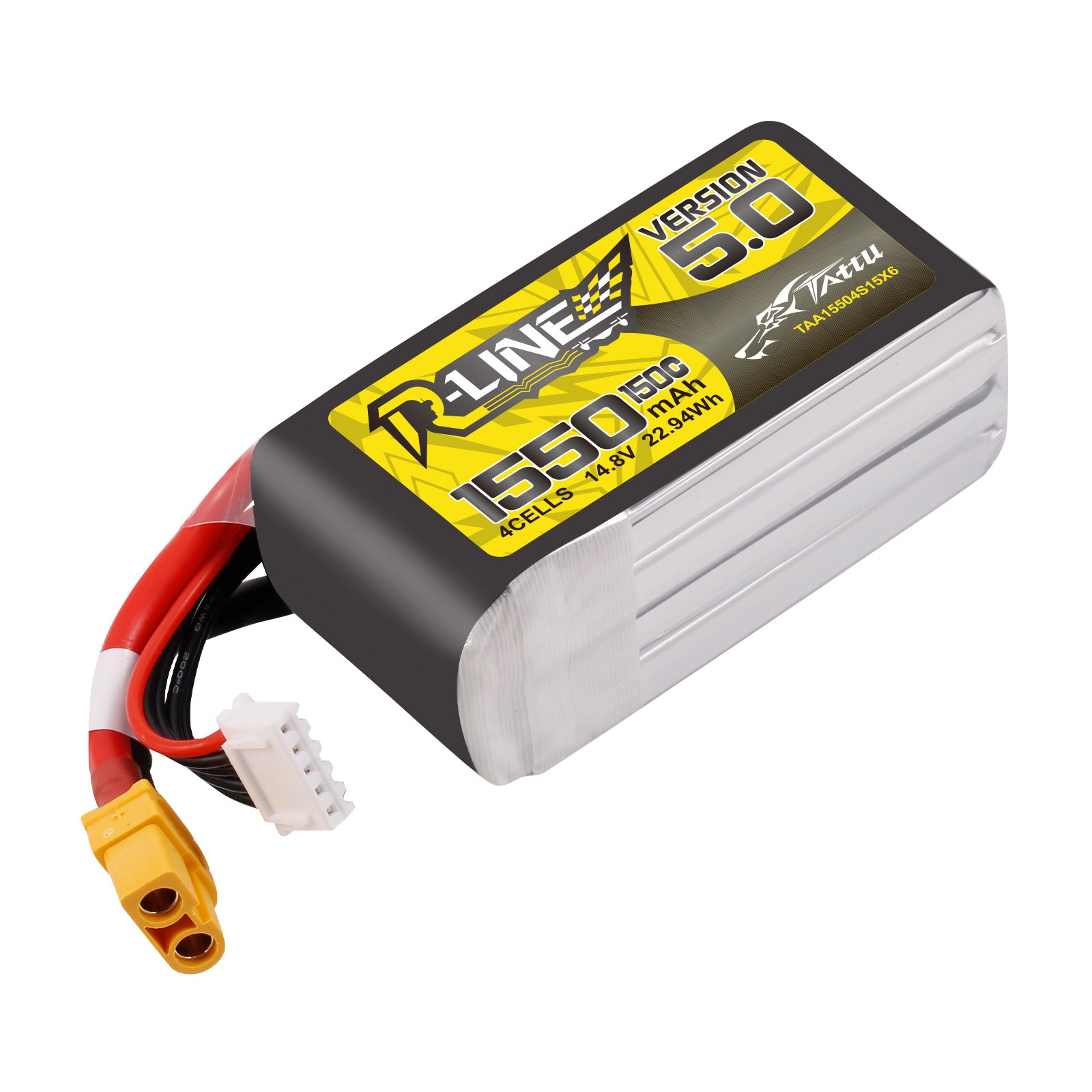 Tattu R-Line 1550mAh 4S 150C batterie LiPo XT60 14,8V