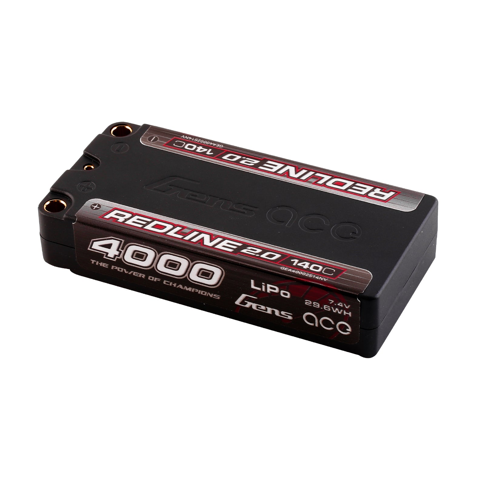Gens Ace Redline 2.0 4000mAh 2S batterie RC shorty 140C
