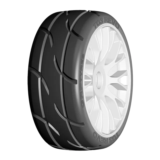 GRP 1:8 GT GTJ03-XB2 pneus GT paire extra-soft sculpté
