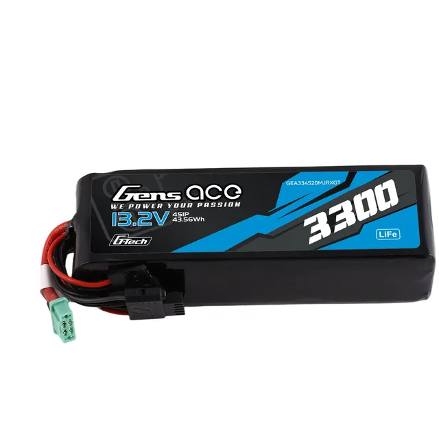 Gens Ace 3300mAh 4S 20C batterie LiFe RX/TX