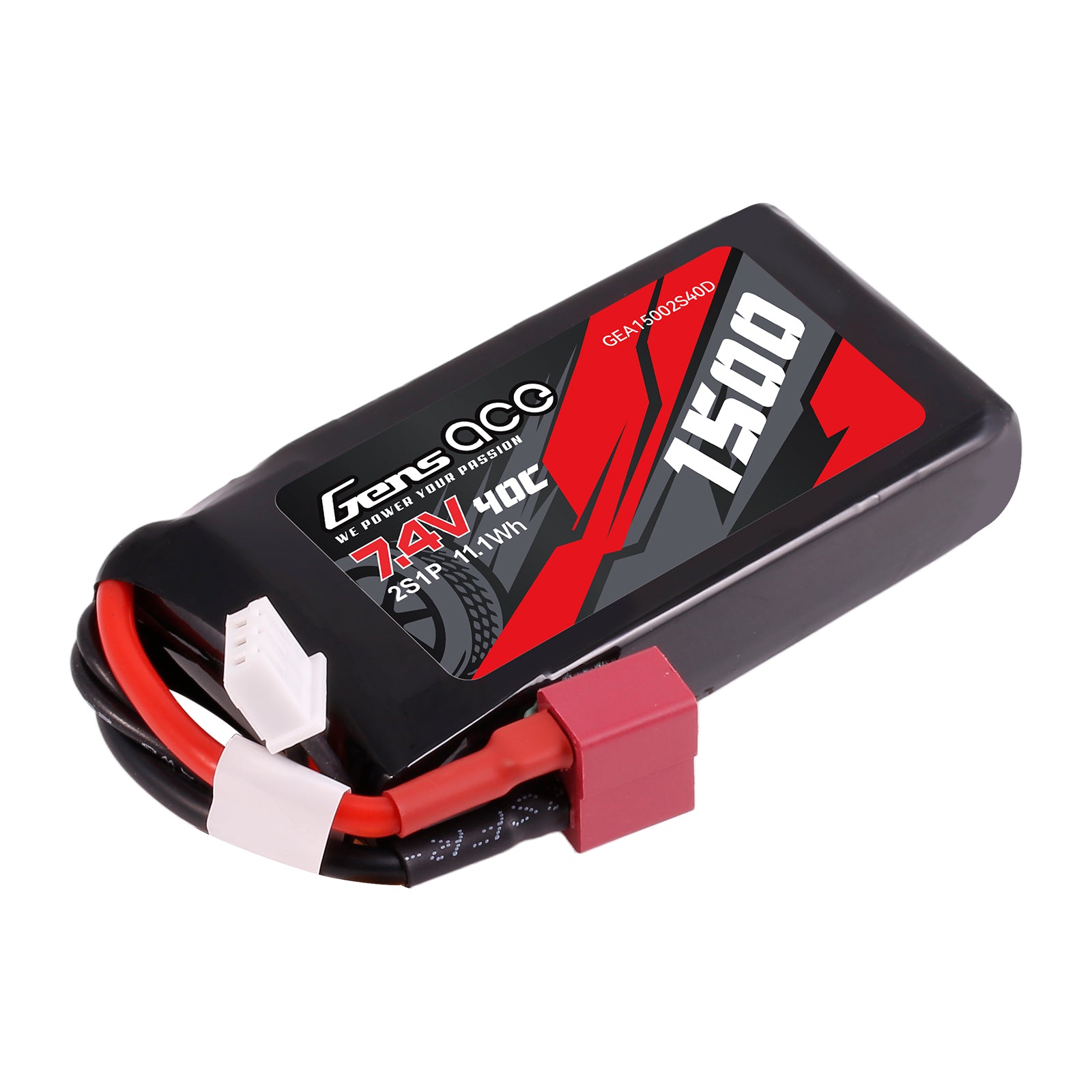 Gens Ace Car Classic 1500mAh 2S batterie LiPo Deans