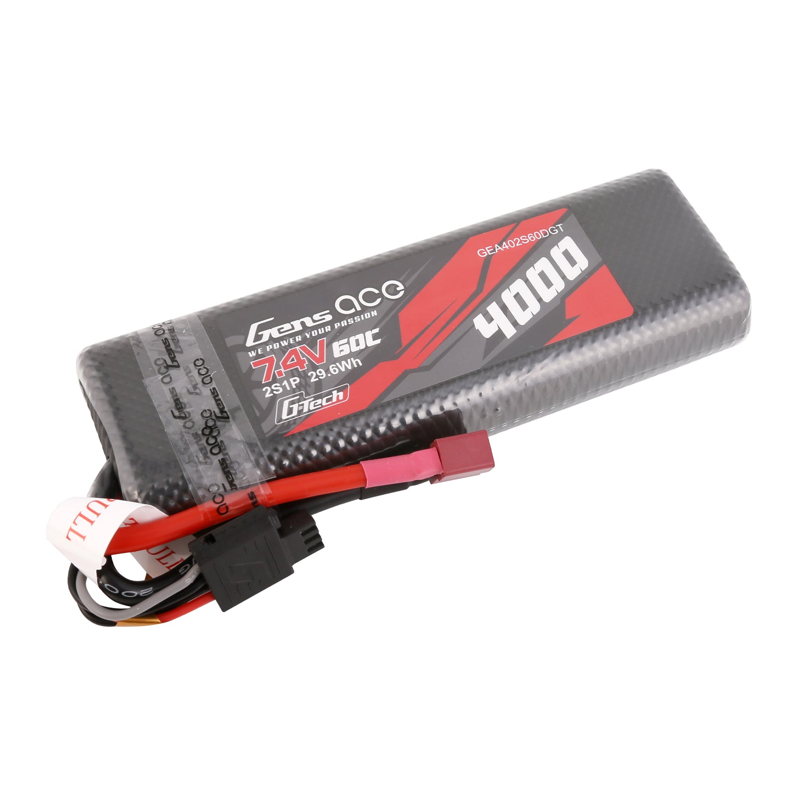 Gens Ace Classic 4000mAh 2S batterie hardcase Deans 60C
