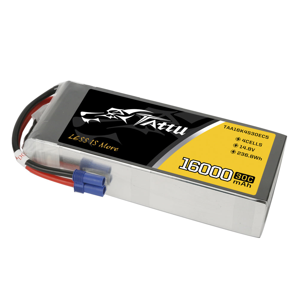 Tattu 16000mAh 4S 30C 14.8V batterie LiPo drone EC5