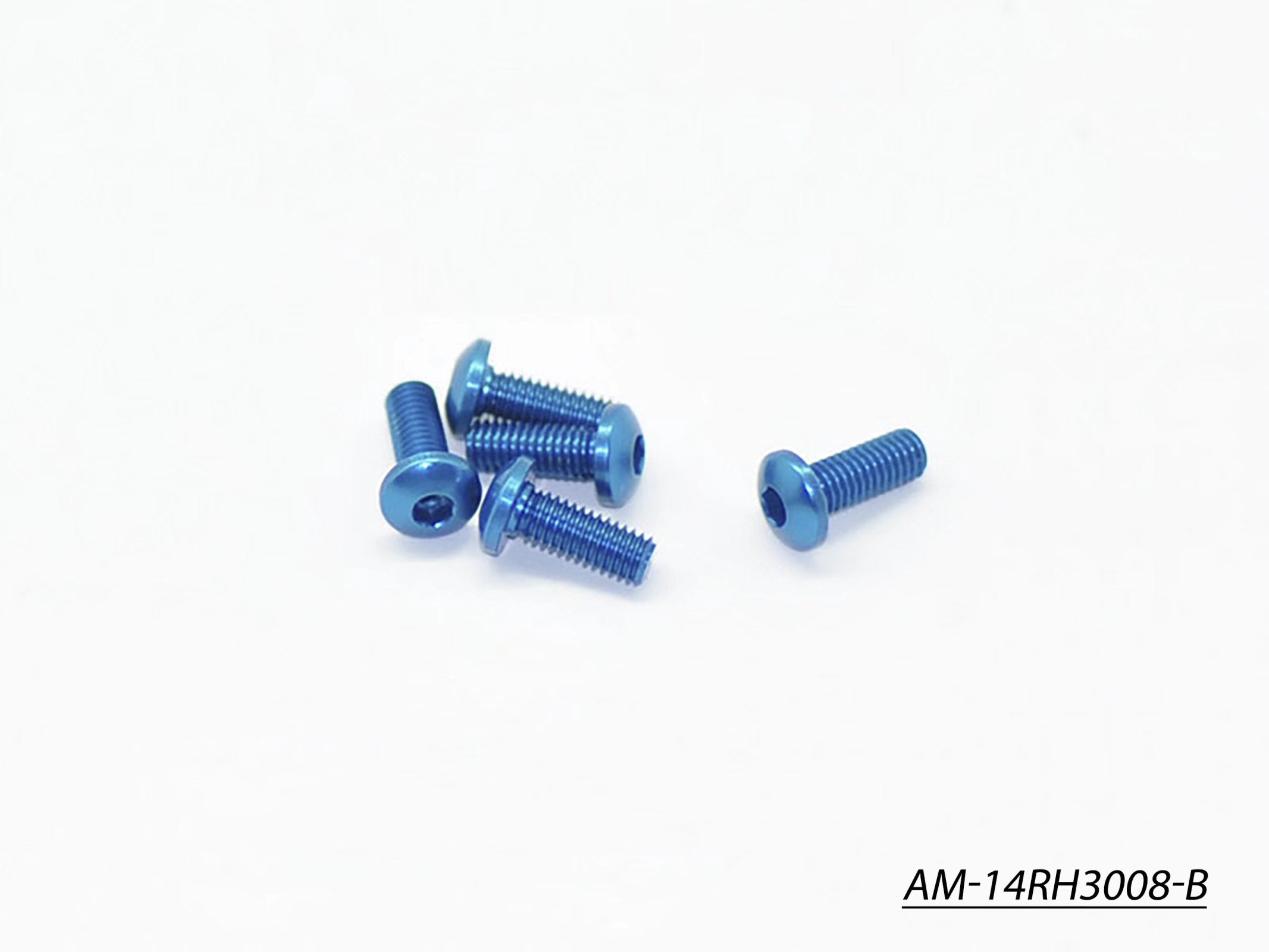 Arrowmax Screws AM-14RH3008-B vis alu M3x8 bleue lot 5