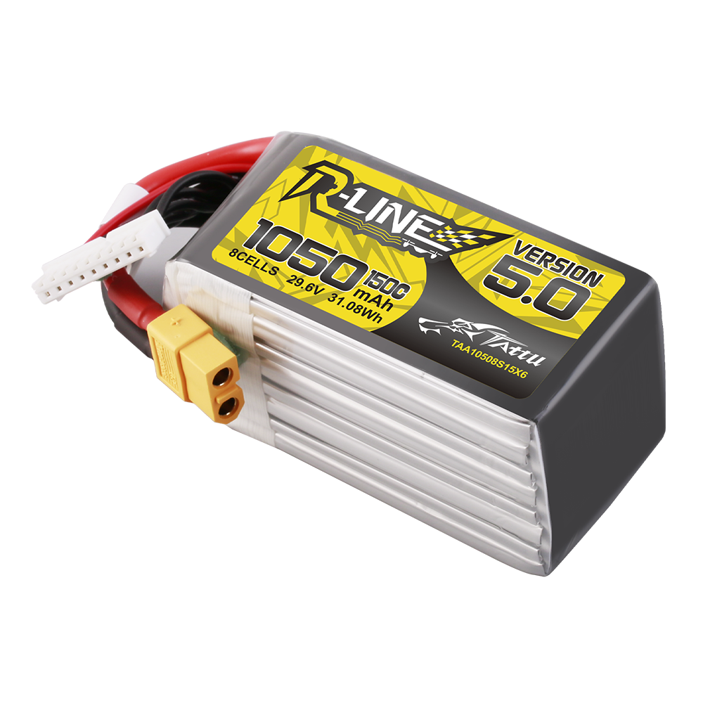 Tattu R-Line 1050mAh 8S 150C Batterie LiPo XT60 V5