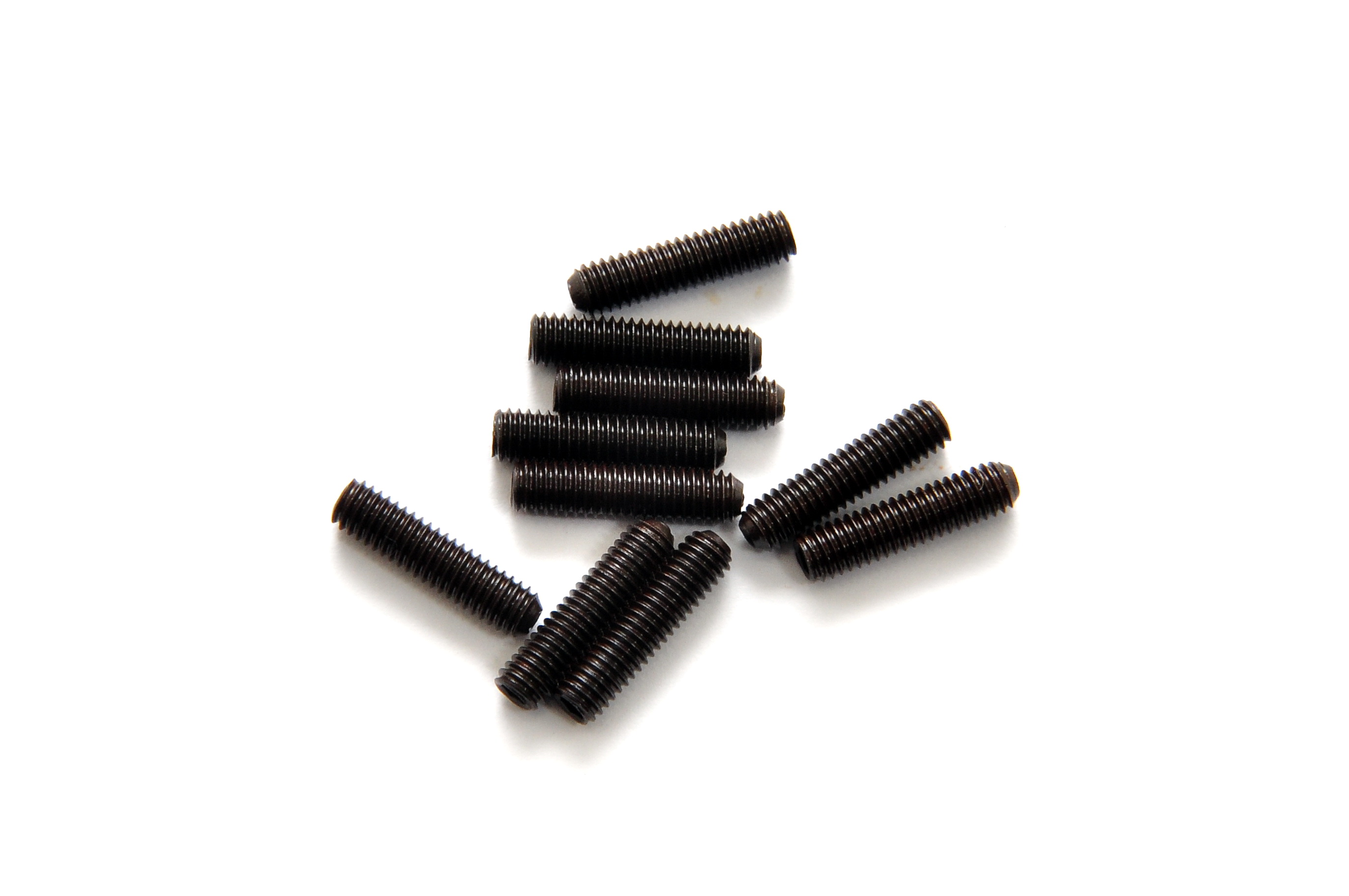 Hobao 38312 vis sans tête M3x12mm lot 10 acier