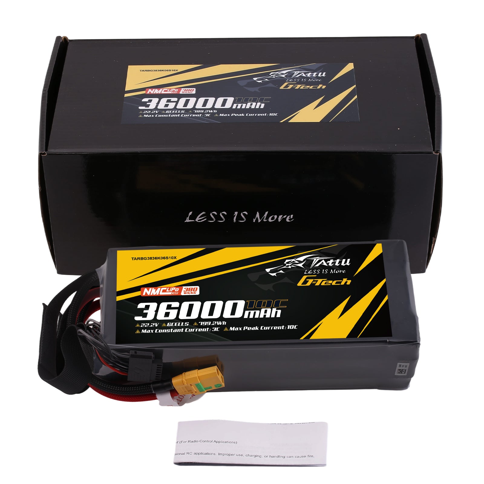 Tattu Semi-Solid batterie drone 36000mAh 6S 22.2V XT90S-F
