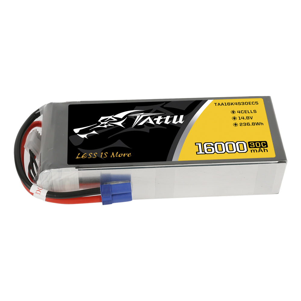 Tattu 16000mAh 4S 30C 14.8V batterie LiPo drone EC5