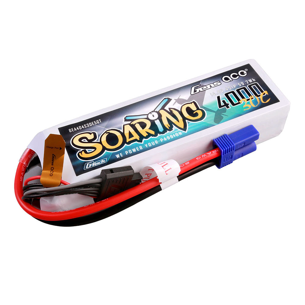 Gens Ace Air Classic 4000mAh 4S 30C Batterie Lipo EC5