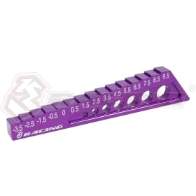 3RACING TOOLS ST-004/5 jauge droop châssis noir -3.5/9.5