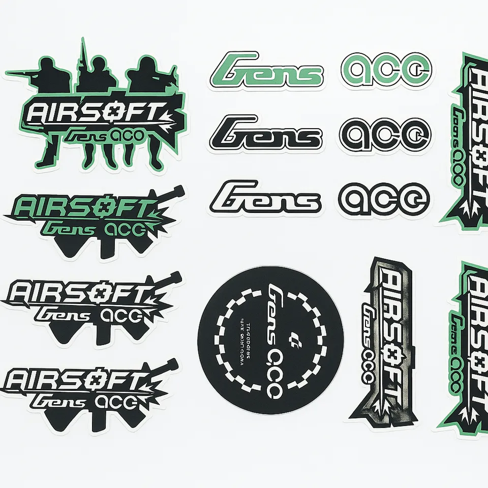 Gens Ace Airsoft sticker 19x16cm autocollant