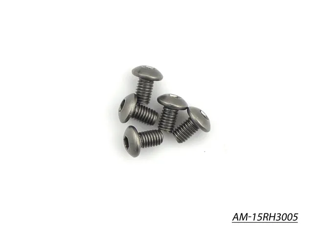 Arrowmax Screws AM-15RH3005 vis titane tête ronde M3x5 lot 5