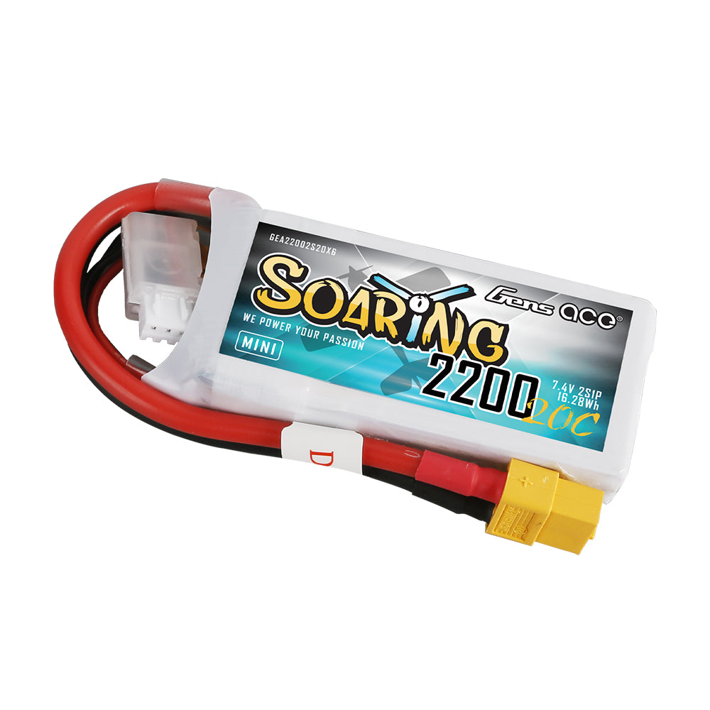 Gens Ace Air Classic 2200mAh 2S batterie LiPo 7.4V XT60