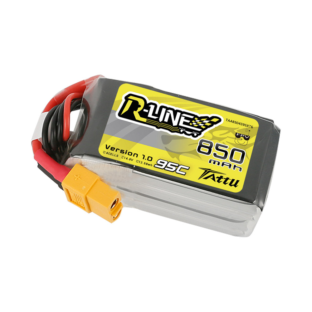Tattu R-Line 850mAh 4S 95C Batterie Lipo XT60 FPV racing