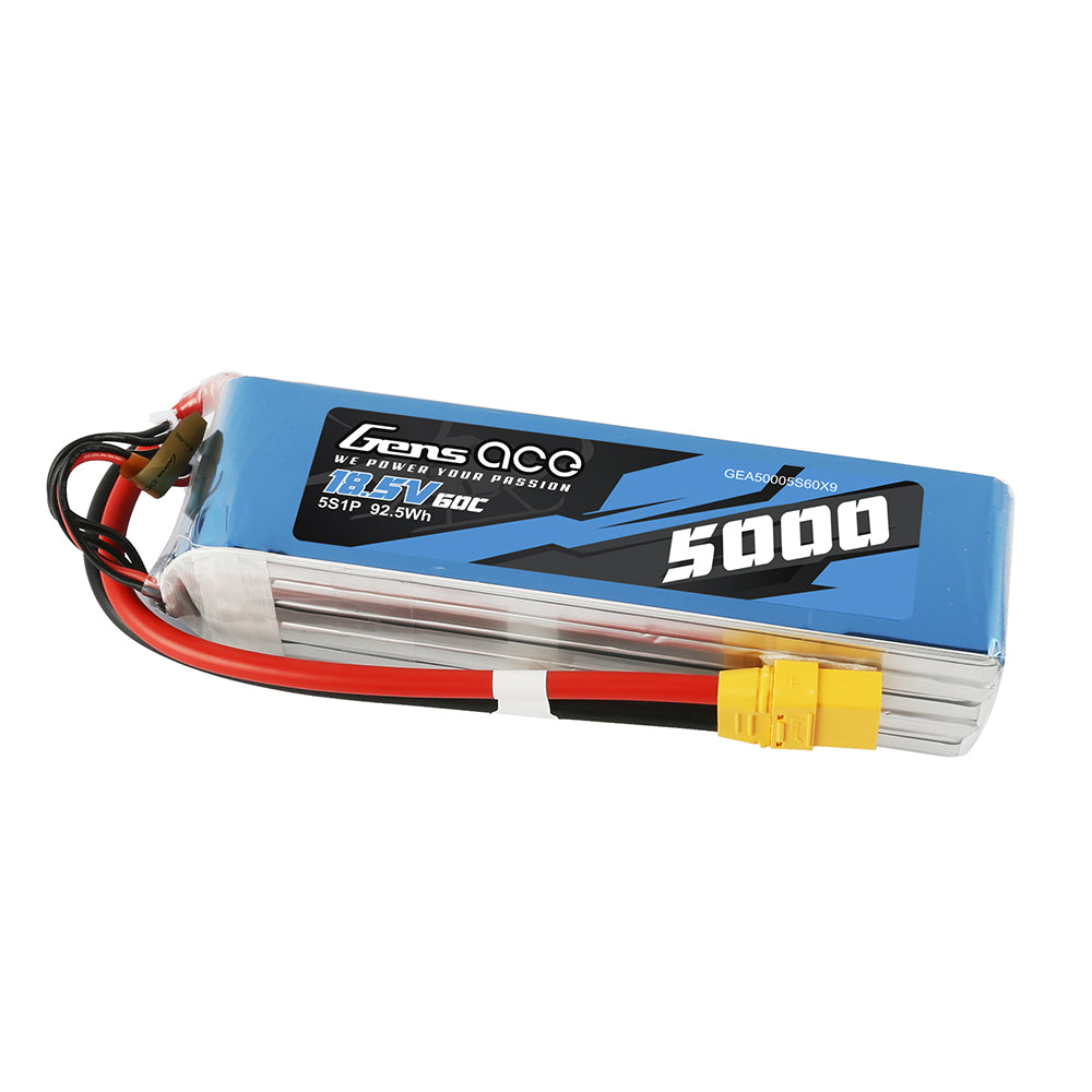 Gens Ace Air Classic 5000mAh 5S batterie LiPo 60C XT90