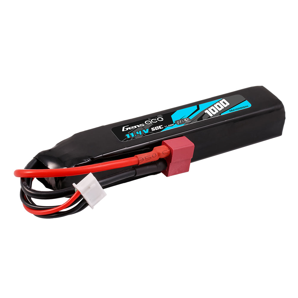 Gens Ace Airsoft Battery 1000mAh 3S batterie lipo 11,4V HV Deans