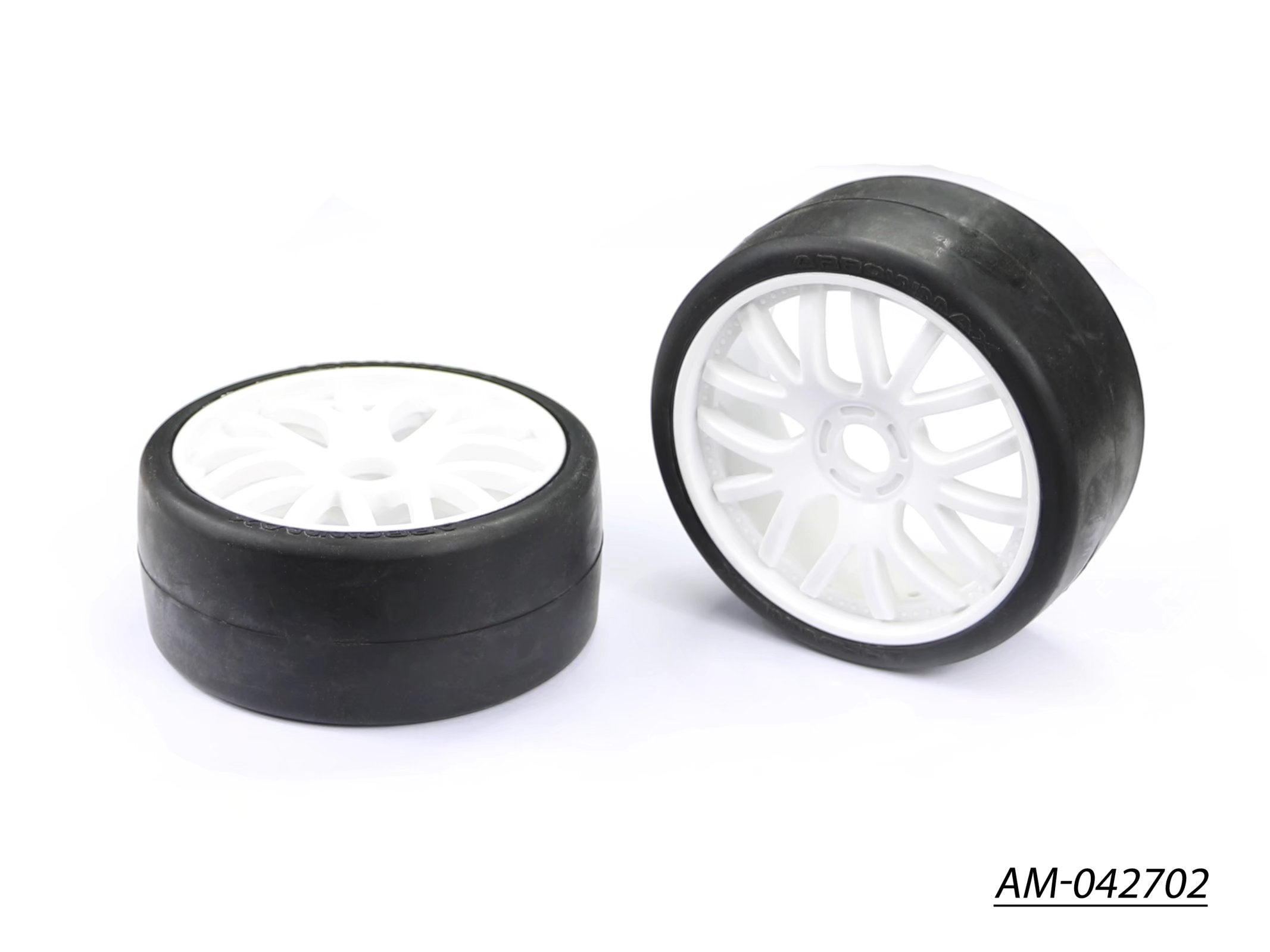Arrowmax GT tires AM-042702 pneu 1/8 GT medium x2 blanc