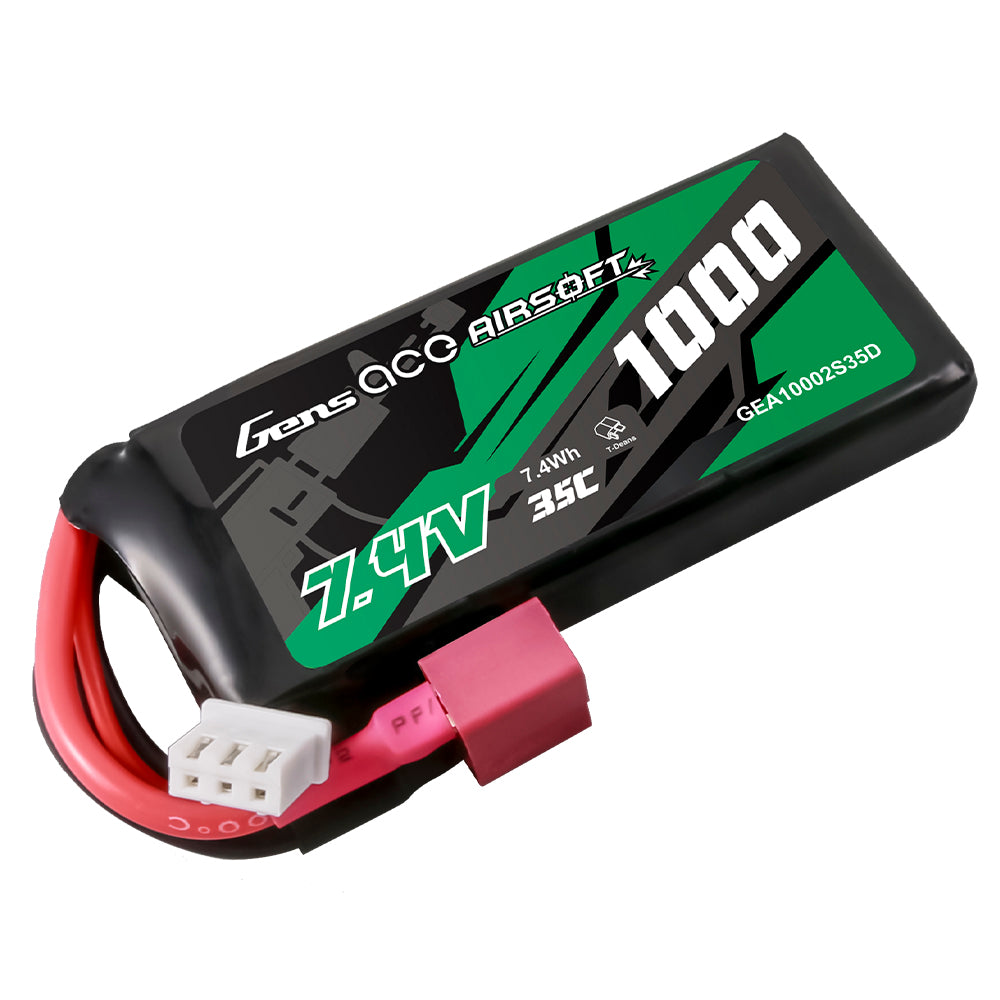 Gens Ace Airsoft 1000mAh 2S 7.4V batterie LiPo Deans