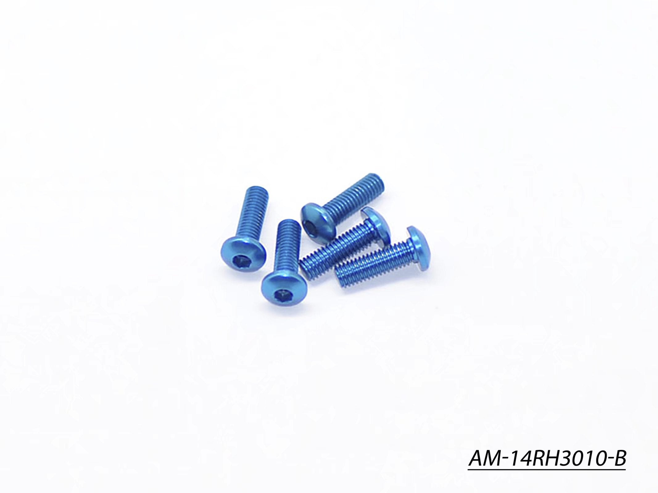 Arrowmax Screws vis alu M3x10 tête ronde bleues par 5
