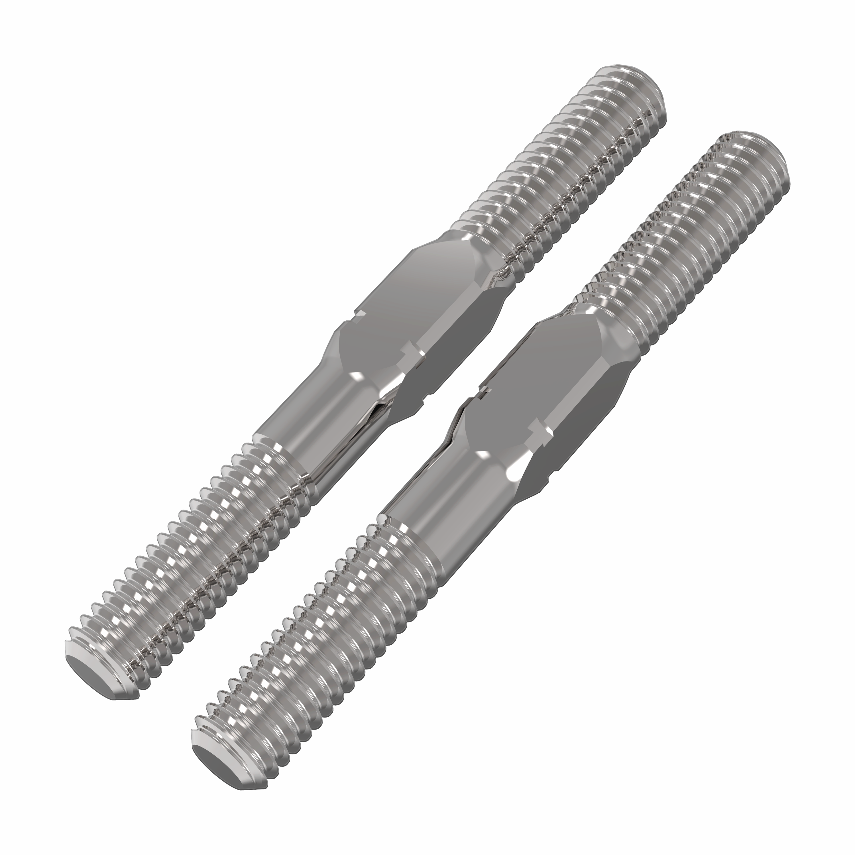 3RACING Biellette Titane 3mm 48mm x2 Réglage Châssis