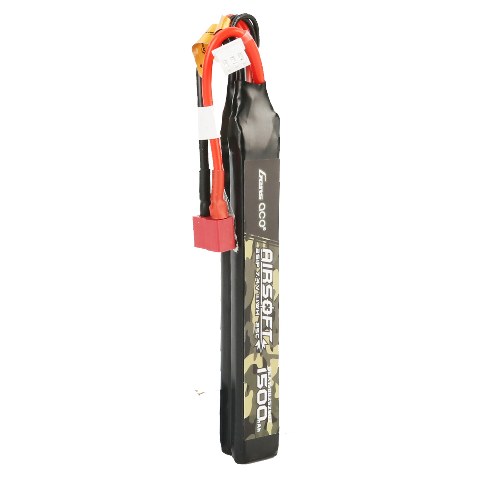 Gens ace Airsoft 1500mAh 2S 25C batterie LiPo 7.4V Deans Nunchuck