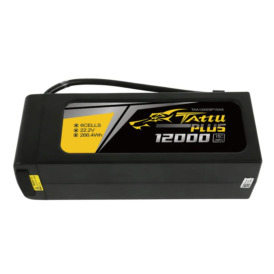 Gens Ace Tattu Plus 12000mAh 6S 15C batterie LiPo 22.2V