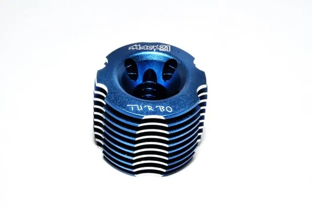 Hobao 21036 culasse cylindre CNC bleue moteur nitro