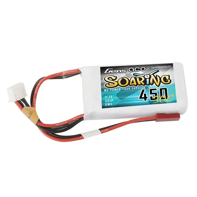 Gens Ace Air Classic 450mAh 3S batterie LiPo 30C JST