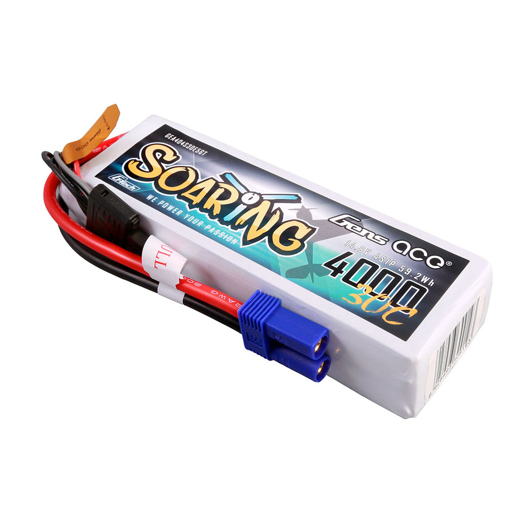 Gens Ace Air Classic 4000mAh 4S 30C Batterie Lipo EC5
