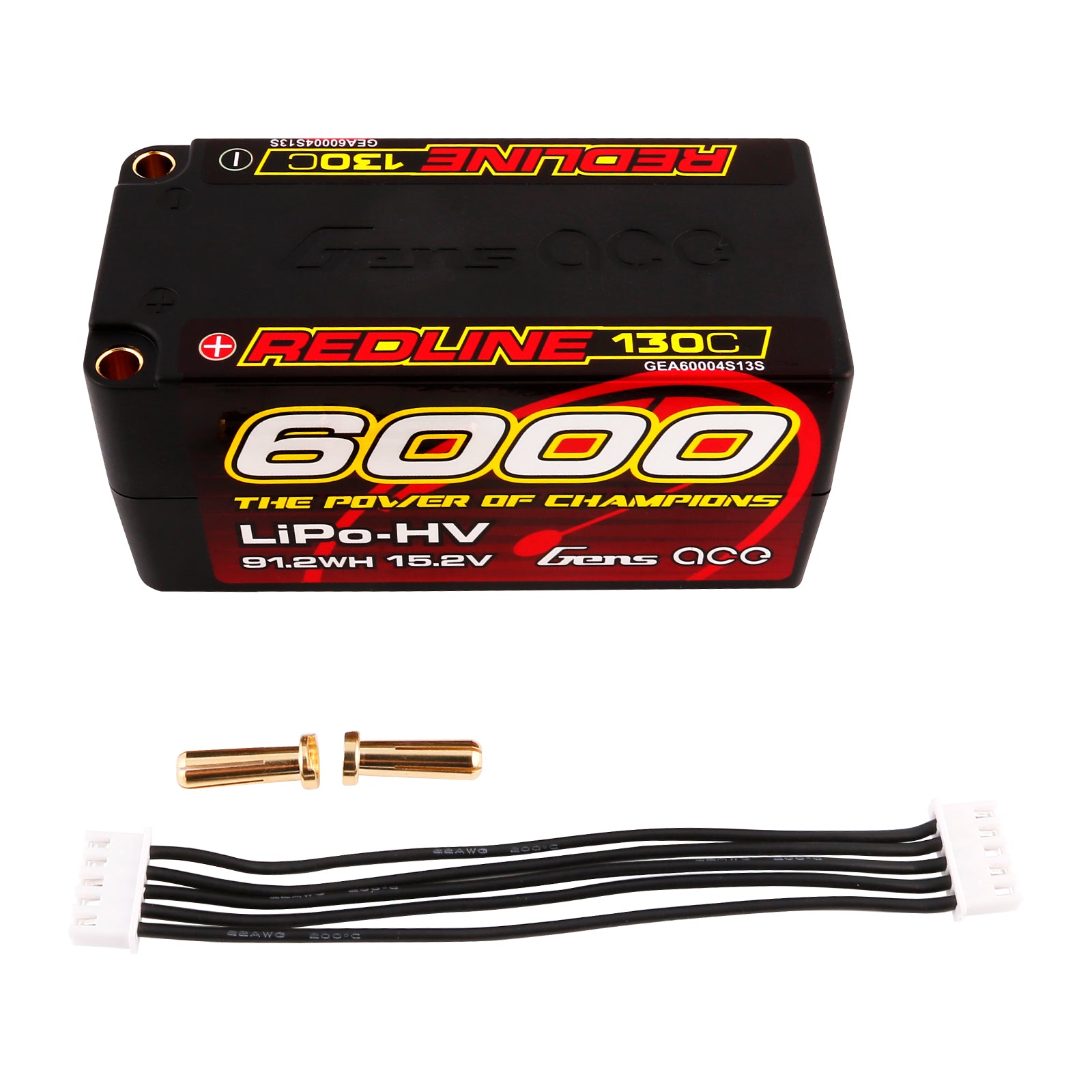 Gens Ace Redline 6000mAh 4S 130C batterie Shorty HV