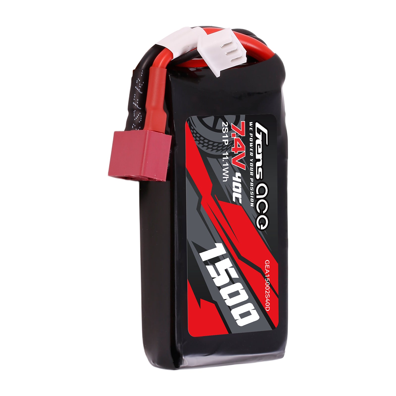 Gens Ace Car Classic 1500mAh 2S batterie LiPo Deans