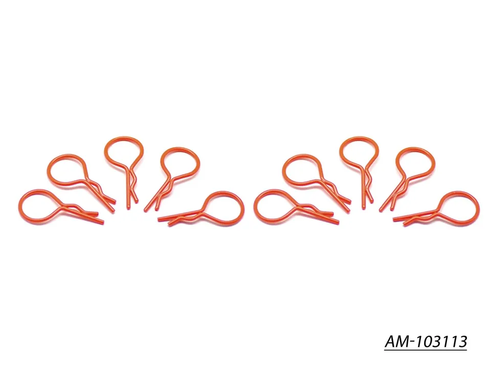 Arrowmax Body Clip clips carrosserie 1/10 rouge x10 AM-103113