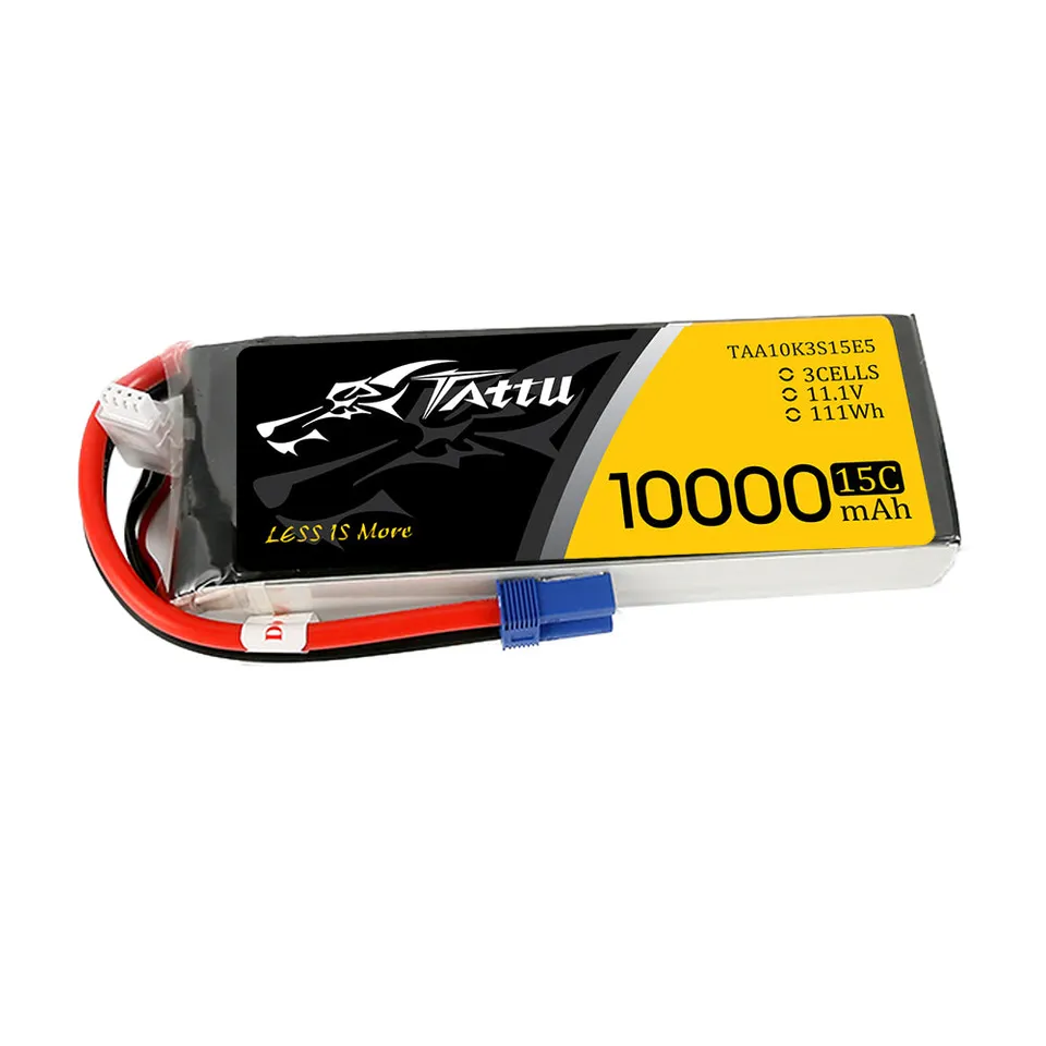 Tattu 10000mAh 3S 11.1V Batterie drone EC5 15C