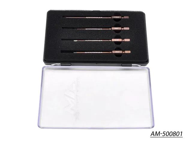 Arrowmax Tools Set AM-500801 embouts électriques x4 + boîtier